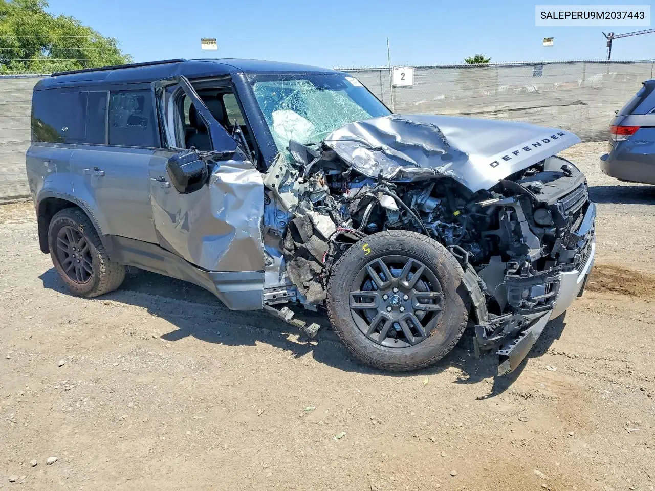2021 Land Rover Defender 110 Se VIN: SALEPERU9M2037443 Lot: 56634176