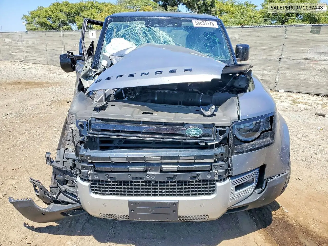 2021 Land Rover Defender 110 Se VIN: SALEPERU9M2037443 Lot: 56634176