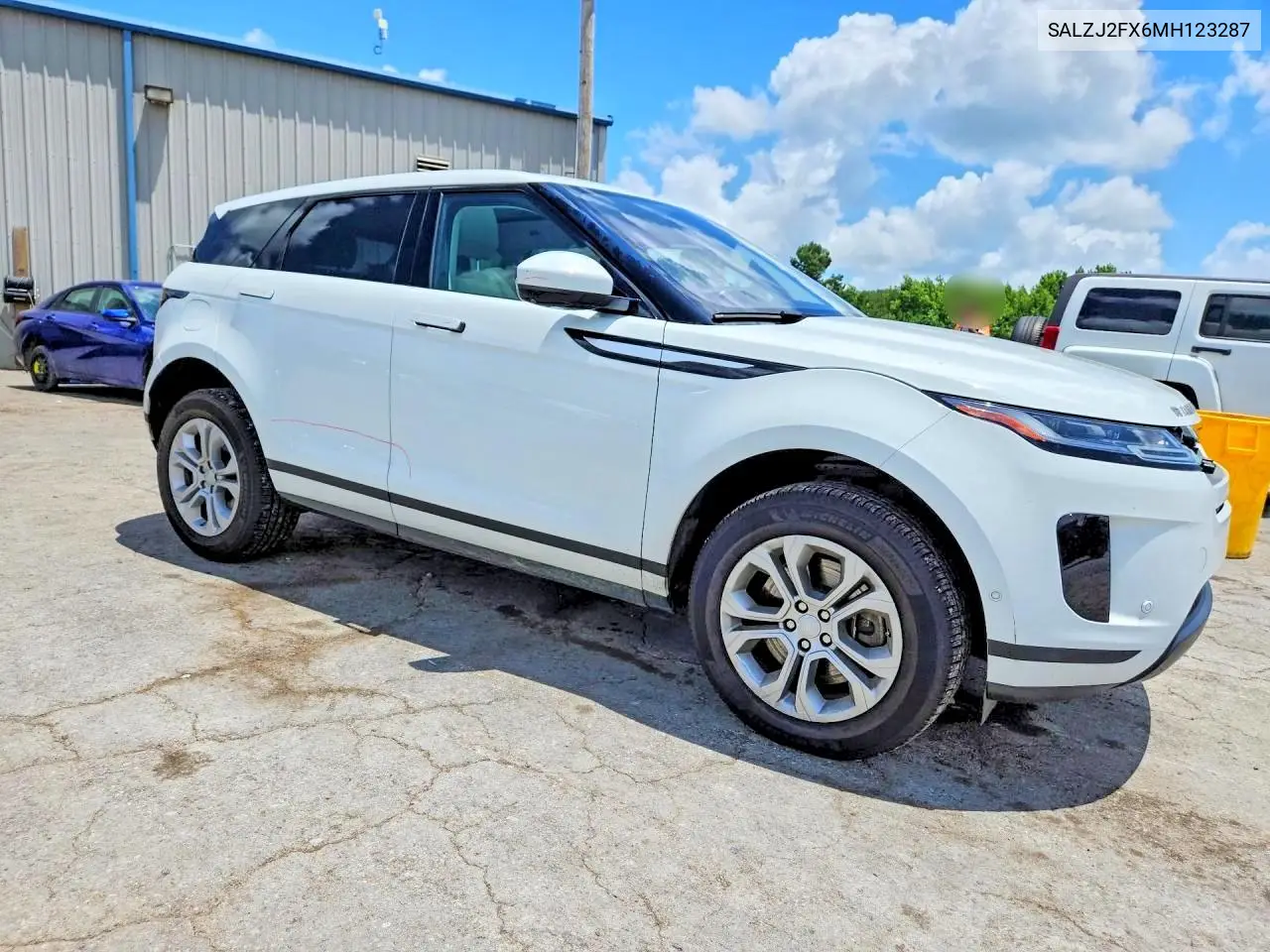 2021 Land Rover Range Rover Evoque S VIN: SALZJ2FX6MH123287 Lot: 56659696