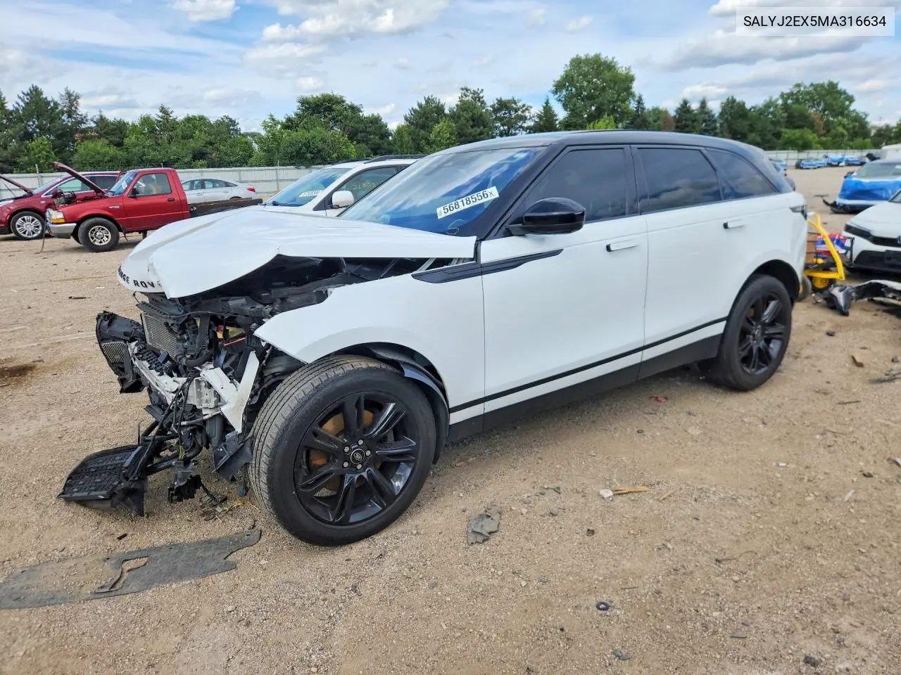 2021 Land Rover Range Rover Velar S VIN: SALYJ2EX5MA316634 Lot: 56818556