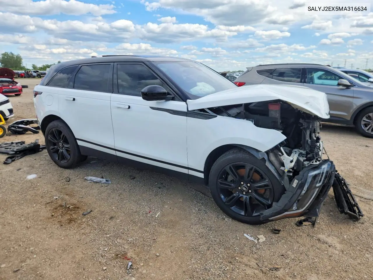 2021 Land Rover Range Rover Velar S VIN: SALYJ2EX5MA316634 Lot: 56818556