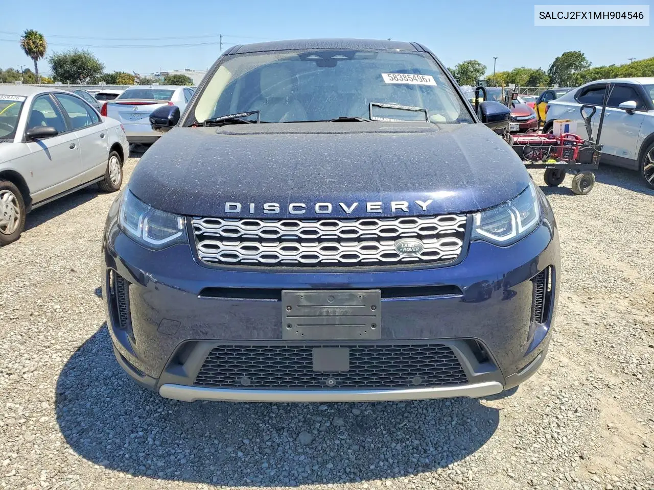 2021 Land Rover Discovery Sport S VIN: SALCJ2FX1MH904546 Lot: 58385496