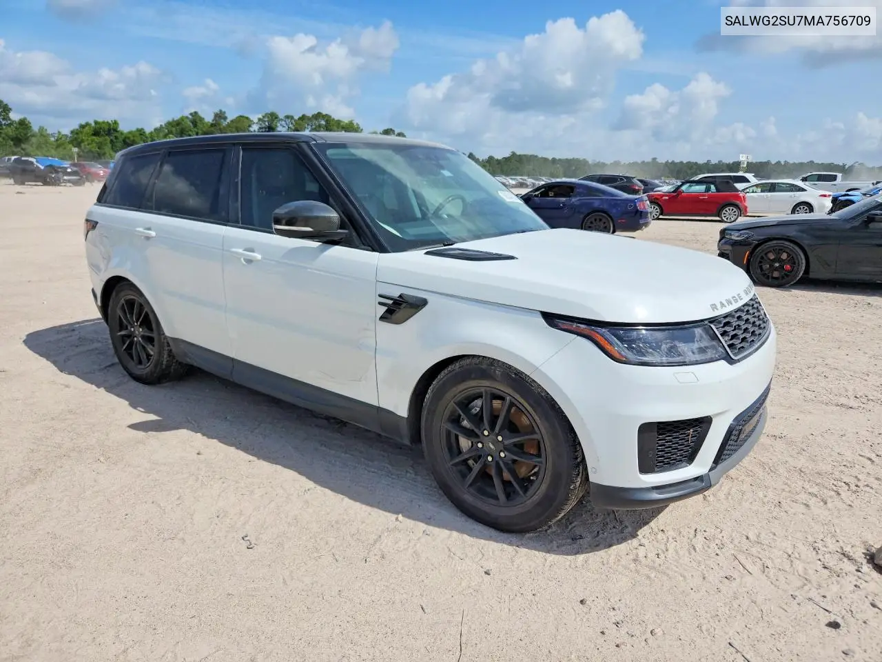 2021 Land Rover Range Rover Sport Se VIN: SALWG2SU7MA756709 Lot: 58834826