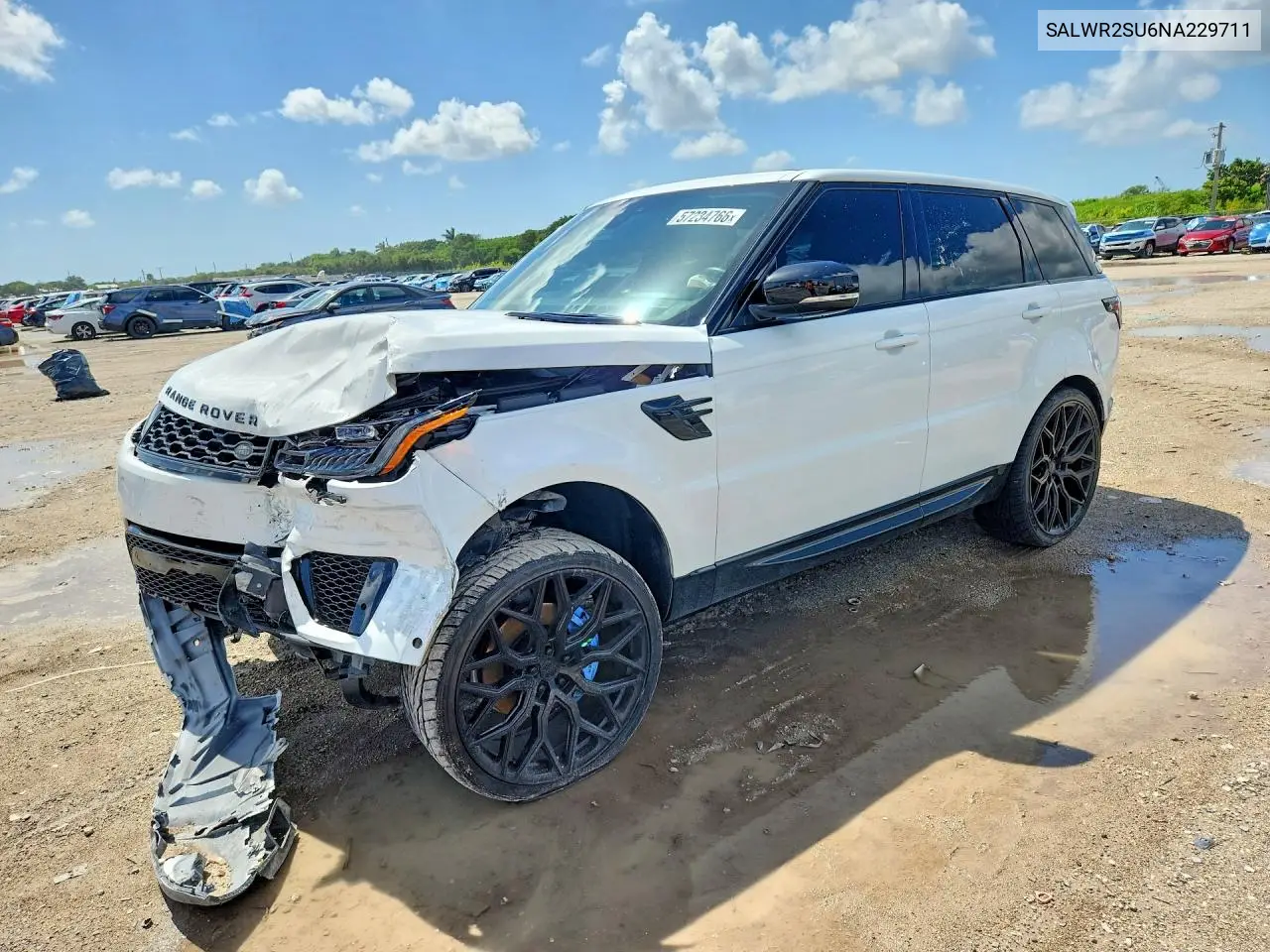 2022 Land Rover Range Rover Sport Hse Silver Edition VIN: SALWR2SU6NA229711 Lot: 57234766