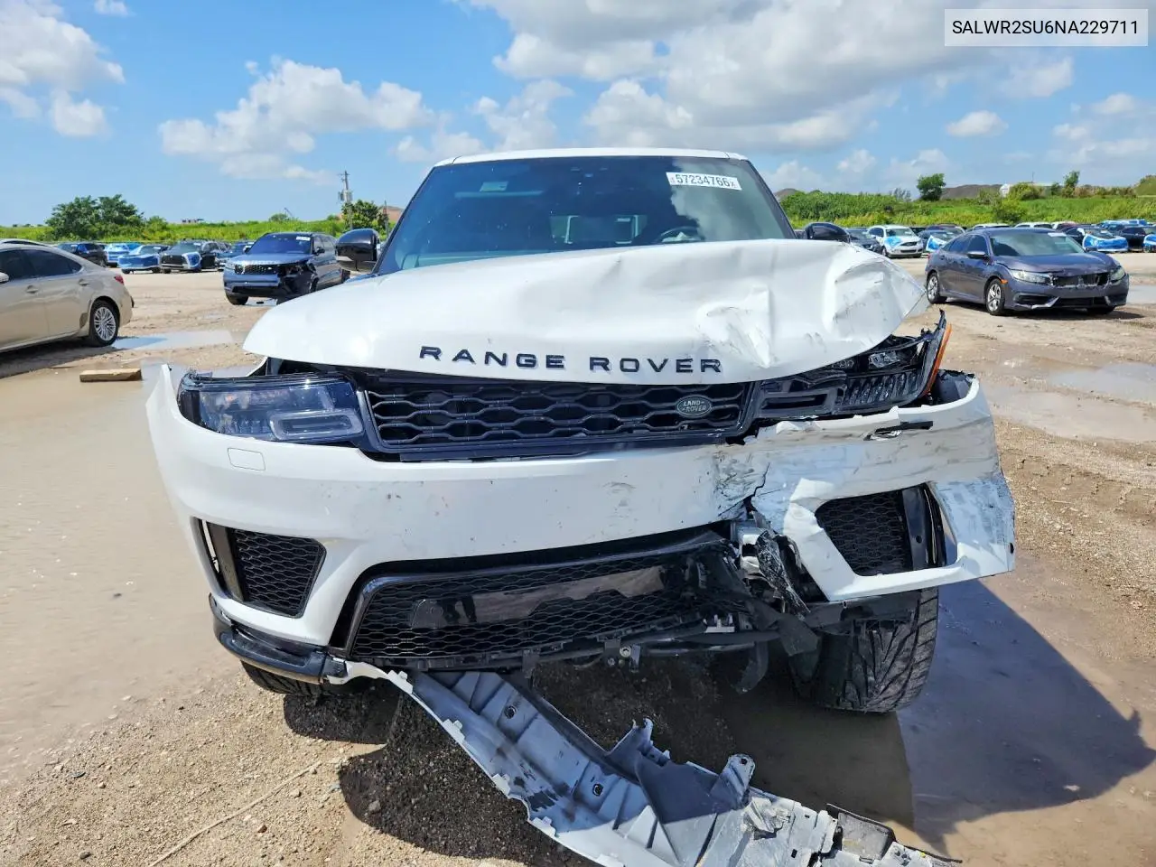 2022 Land Rover Range Rover Sport Hse Silver Edition VIN: SALWR2SU6NA229711 Lot: 57234766