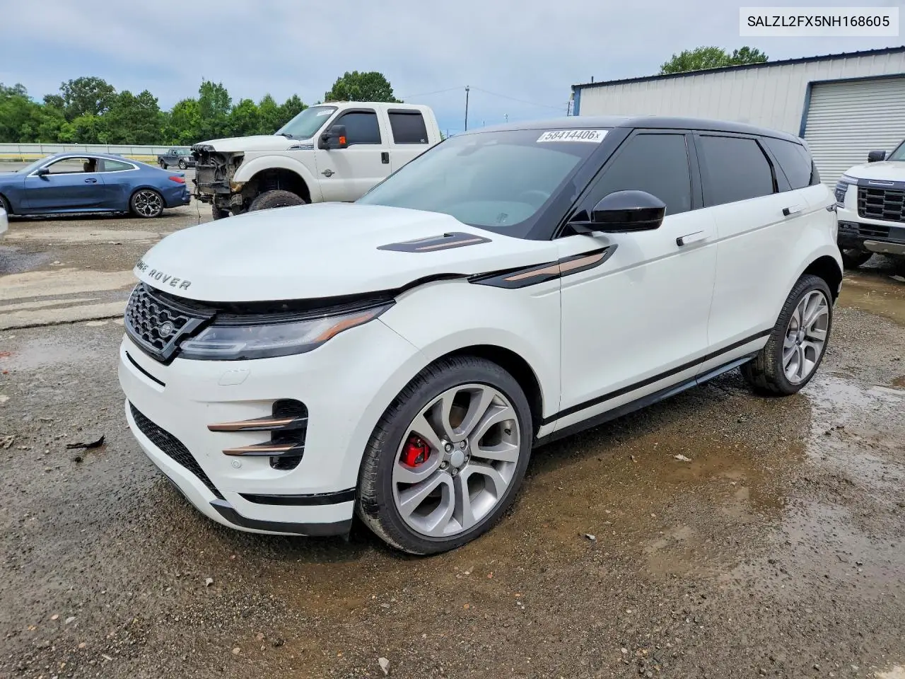 2022 Land Rover Range Rover Evoque R-Dynamic Se VIN: SALZL2FX5NH168605 Lot: 58414406
