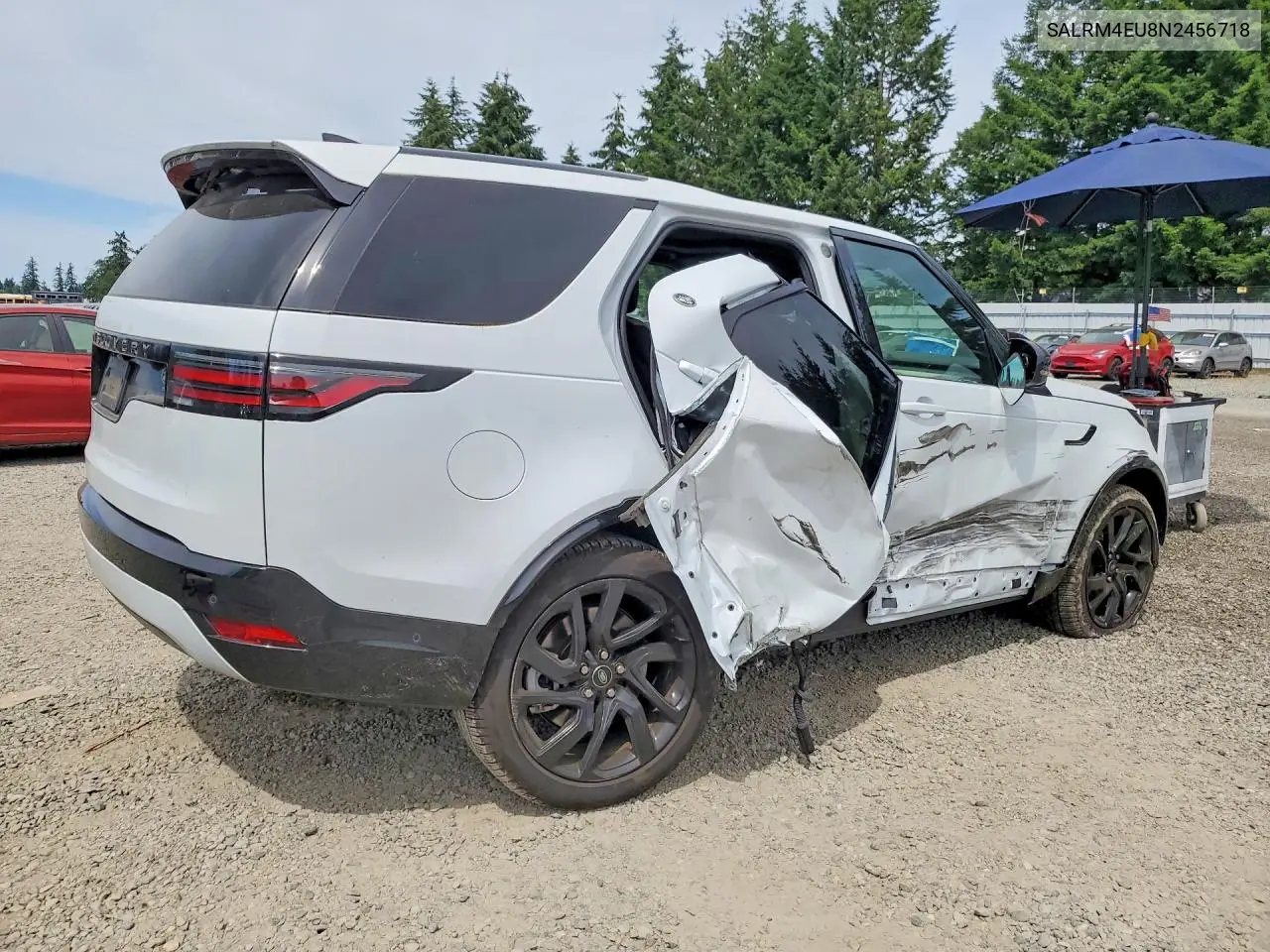 2022 Land Rover Discovery Hse R-Dynamic VIN: SALRM4EU8N2456718 Lot: 58615356
