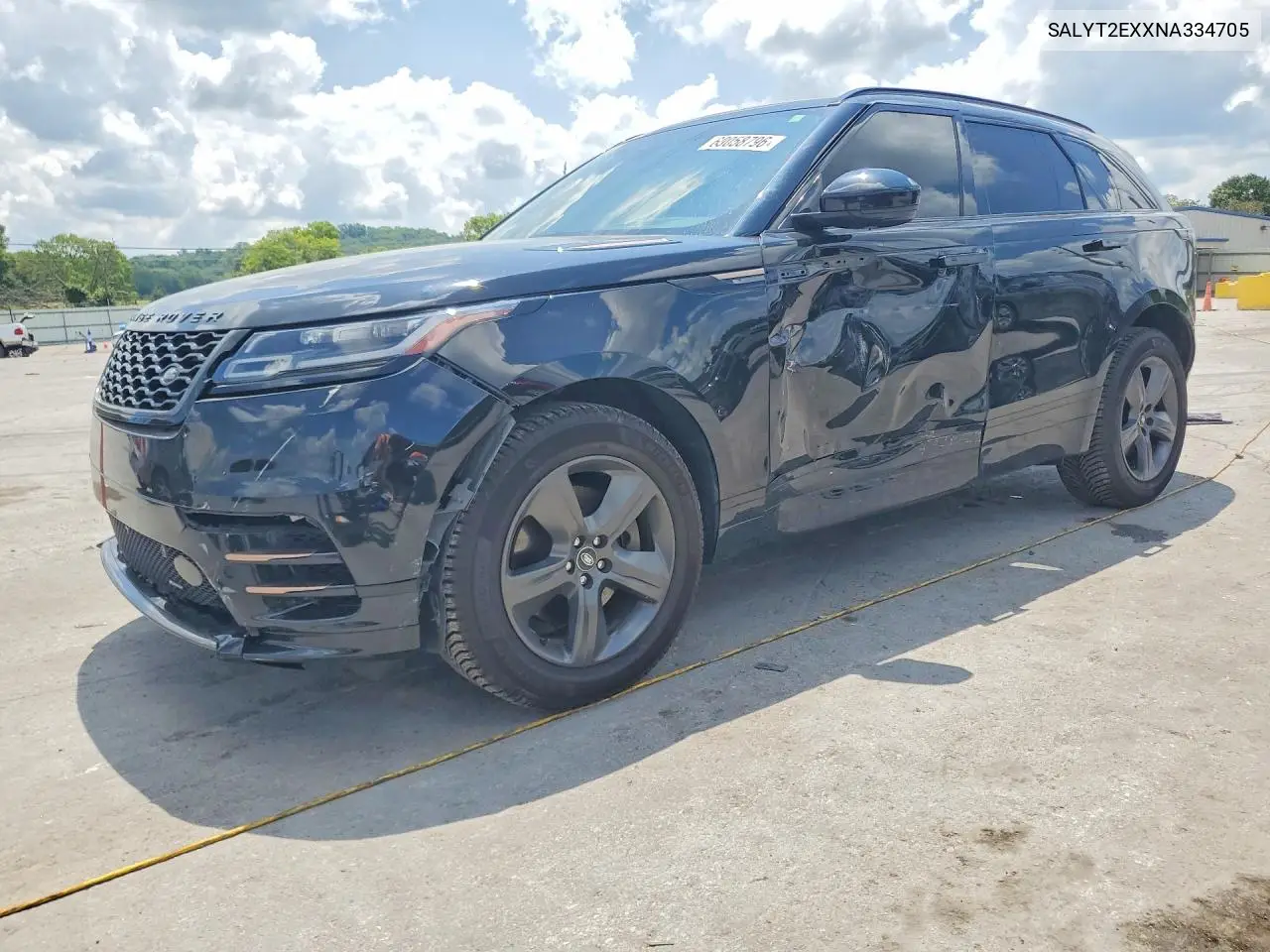 2022 Land Rover Range Rover Velar R-Dynamic S VIN: SALYT2EXXNA334705 Lot: 60058796