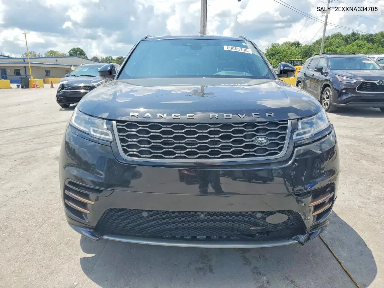 2022 Land Rover Range Rover Velar R-Dynamic S VIN: SALYT2EXXNA334705 Lot: 60058796
