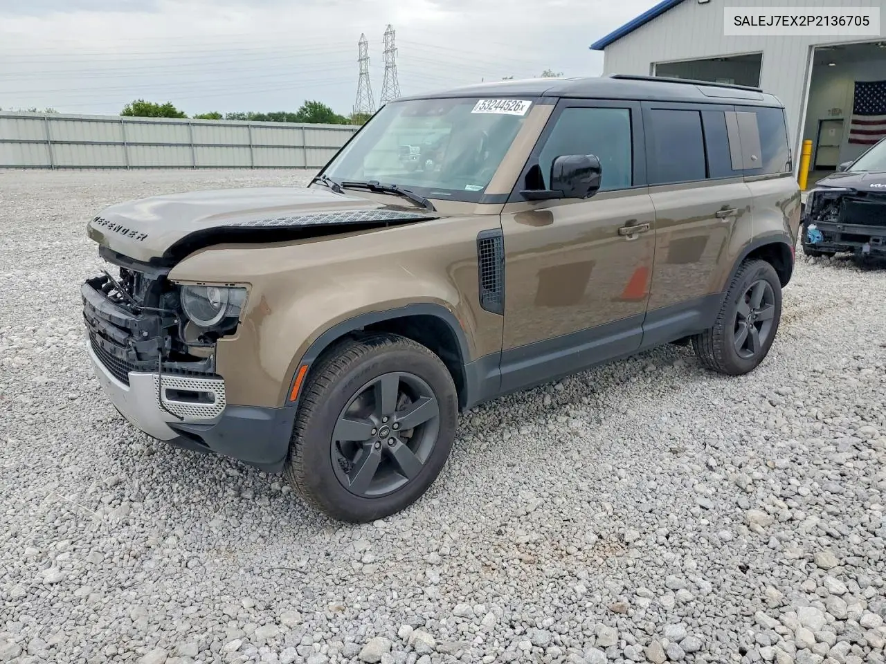 2023 Land Rover Defender 110 S VIN: SALEJ7EX2P2136705 Lot: 53244526