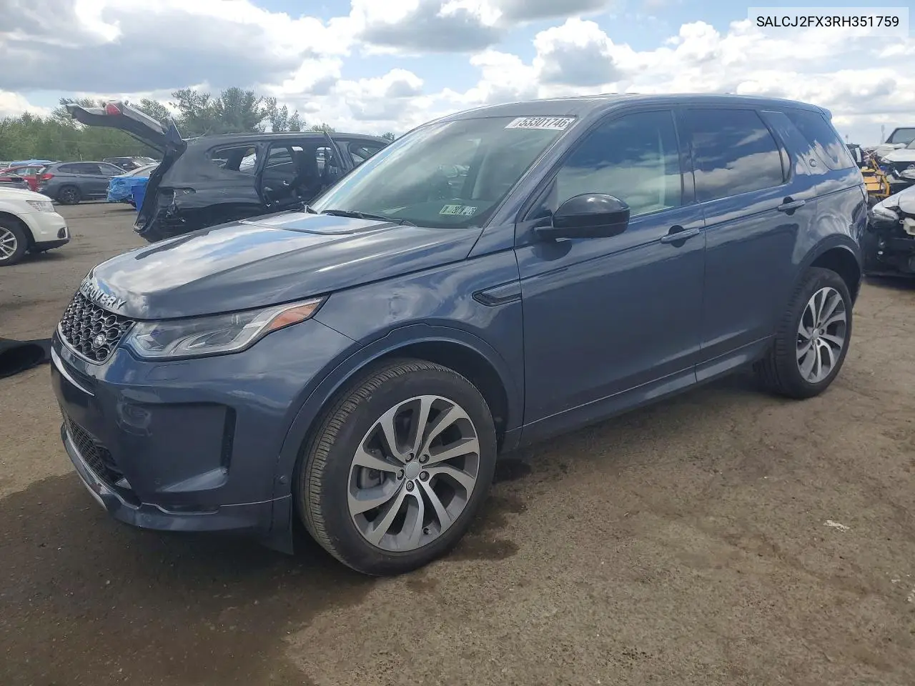 2024 Land Rover Discovery Sport S VIN: SALCJ2FX3RH351759 Lot: 53301746