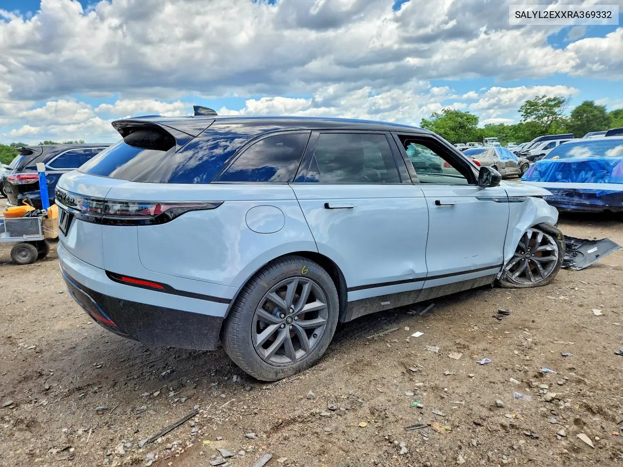 2024 Land Rover Range Rover Velar Dynamic Se VIN: SALYL2EXXRA369332 Lot: 57044736