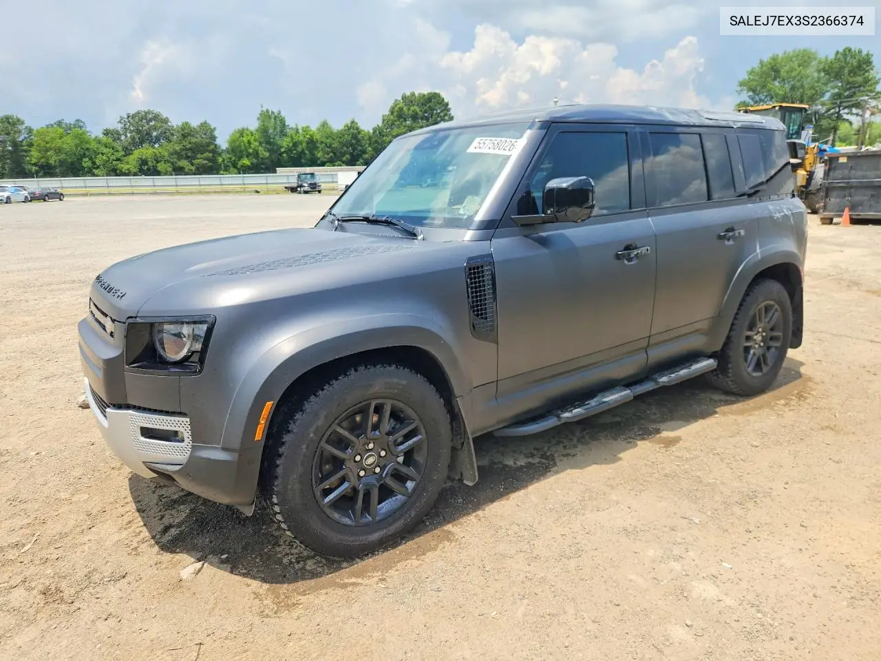 2025 Land Rover Defender 110 S VIN: SALEJ7EX3S2366374 Lot: 55758026