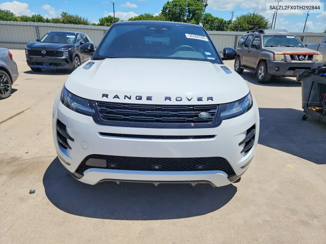 2026 Land Rover Range Rover Evoque Dynamic Se VIN: SALZL2FX0TH292844 Lot: 56588556