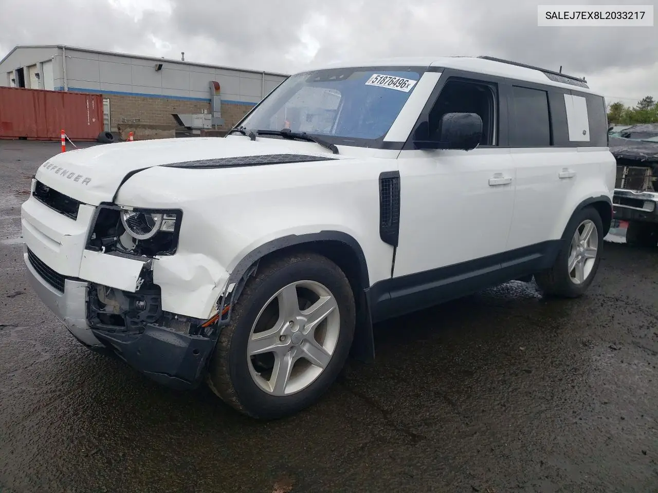 2020 Land Rover Defender 110 S VIN: SALEJ7EX8L2033217 Lot: 51876496