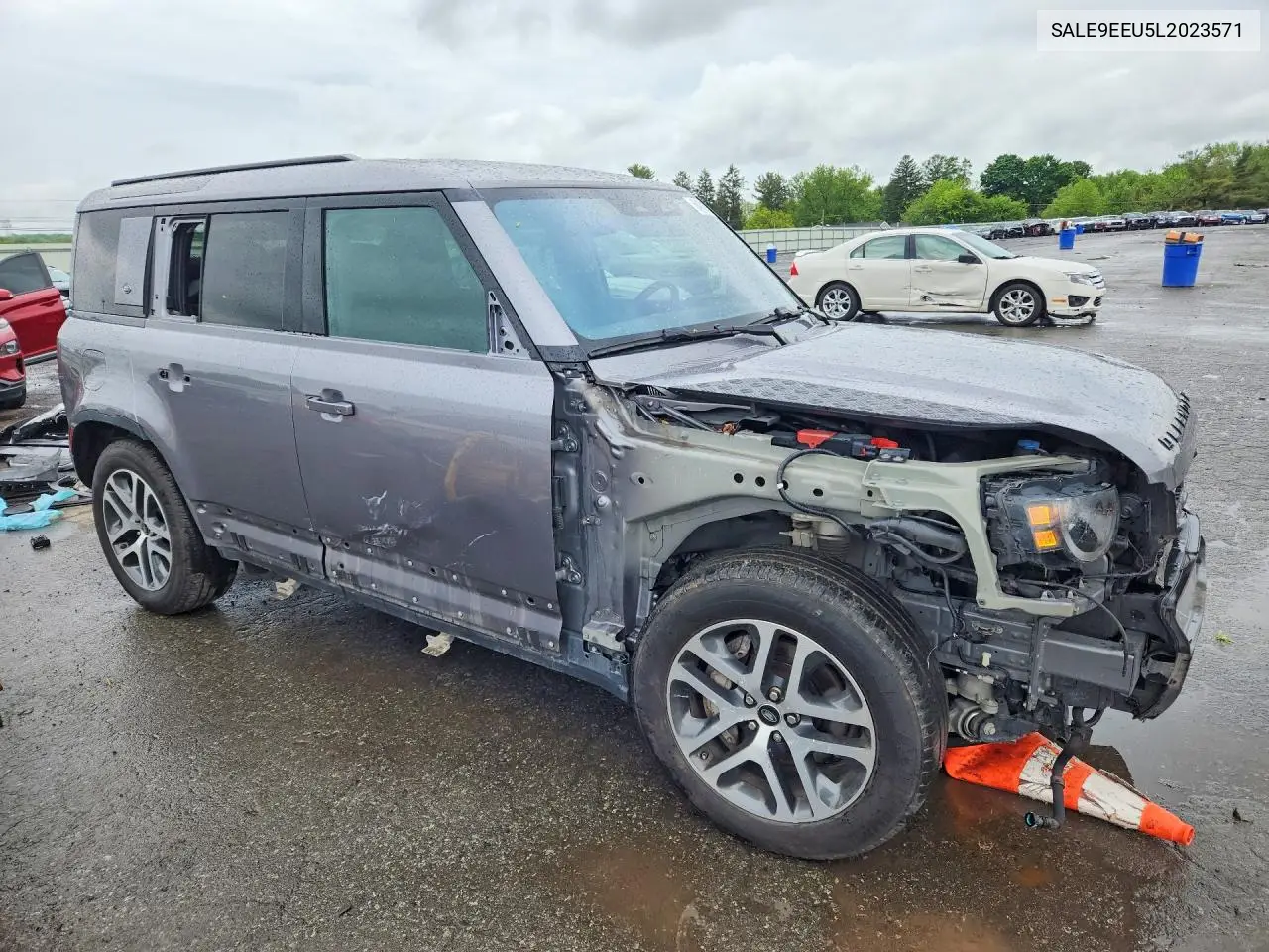 2020 Land Rover Defender 110 Hse VIN: SALE9EEU5L2023571 Lot: 54782156
