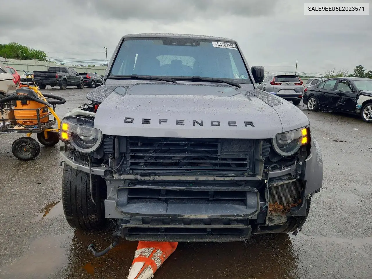 2020 Land Rover Defender 110 Hse VIN: SALE9EEU5L2023571 Lot: 54782156