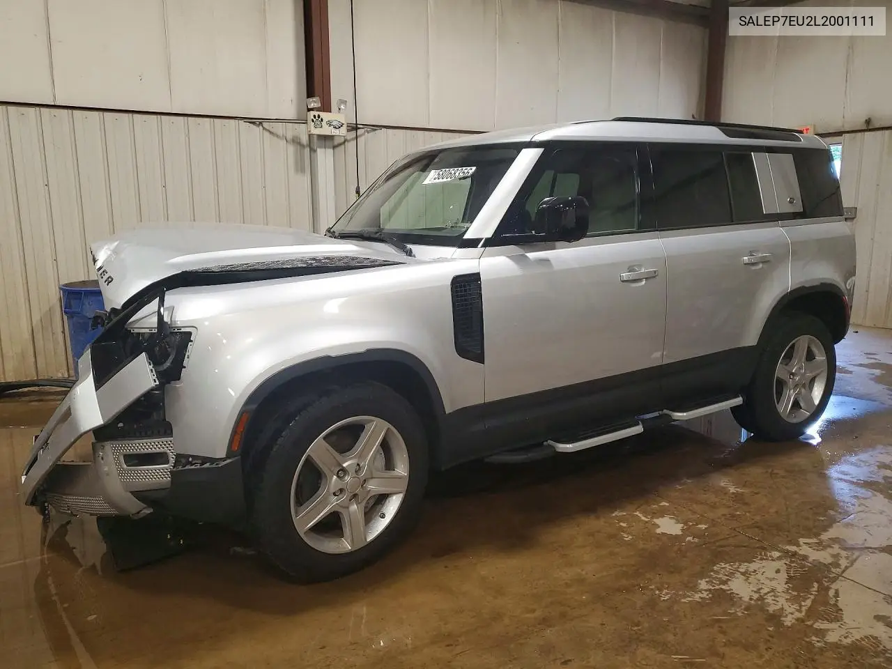 2020 Land Rover Defender 110 Se VIN: SALEP7EU2L2001111 Lot: 58068356
