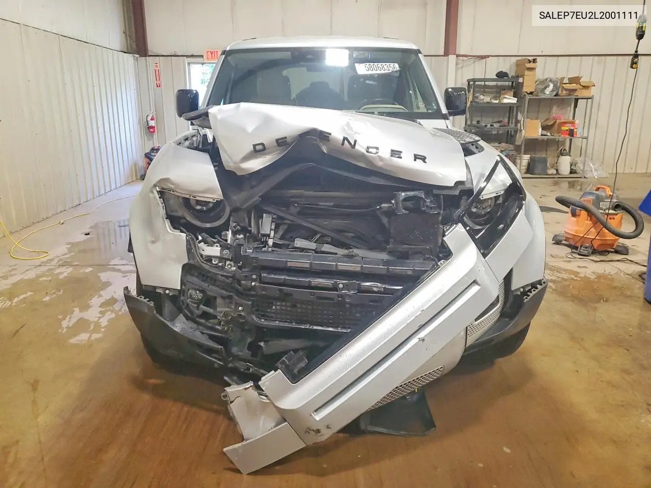 2020 Land Rover Defender 110 Se VIN: SALEP7EU2L2001111 Lot: 58068356