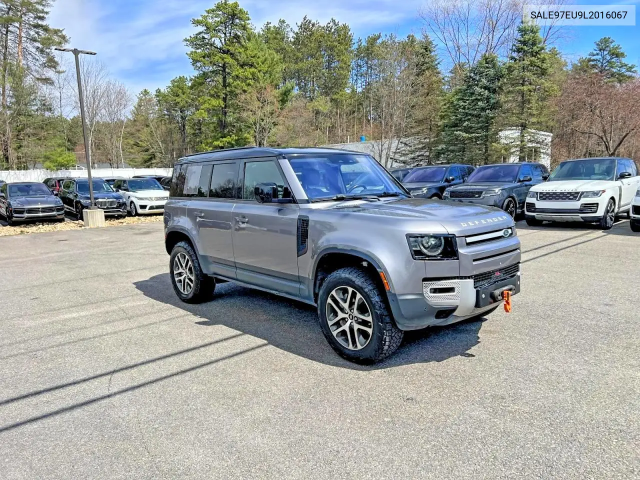2020 Land Rover Defender 110 Hse VIN: SALE97EU9L2016067 Lot: 60621566
