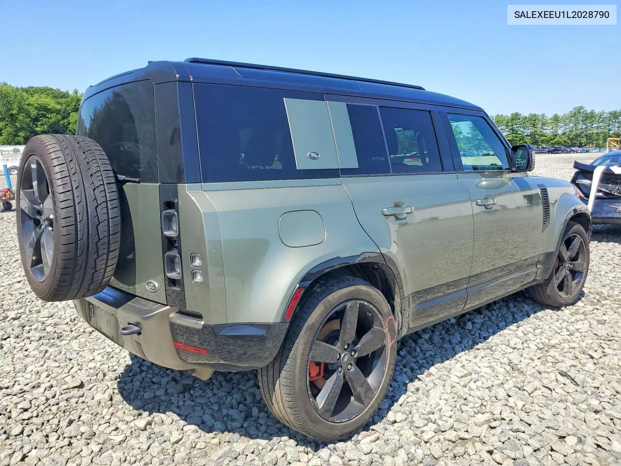 2020 Land Rover Defender 110 X VIN: SALEXEEU1L2028790 Lot: 60943596