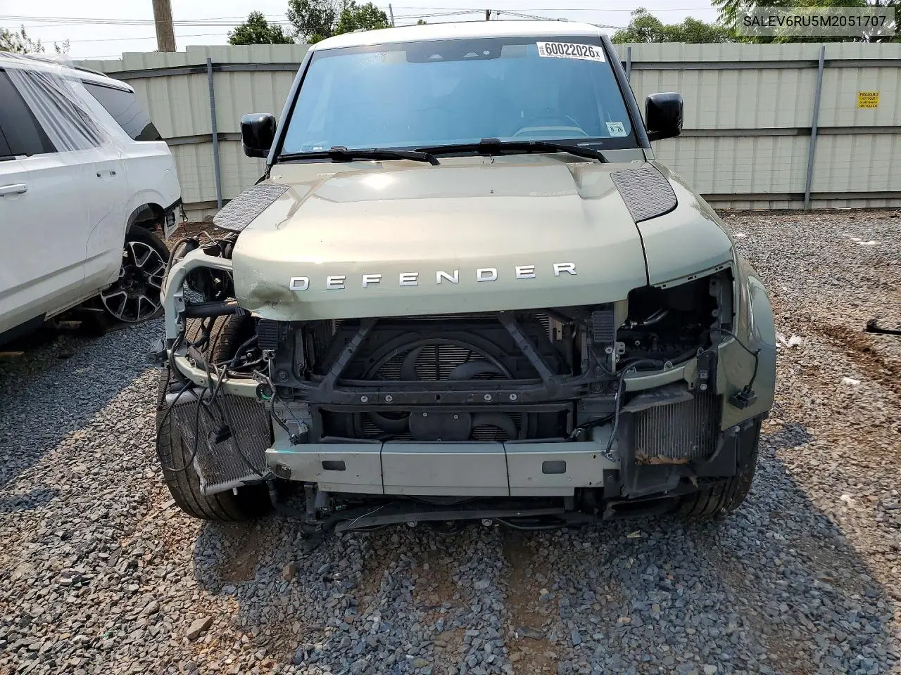 2021 Land Rover Defender VIN: SALEV6RU5M2051707 Lot: 60022026