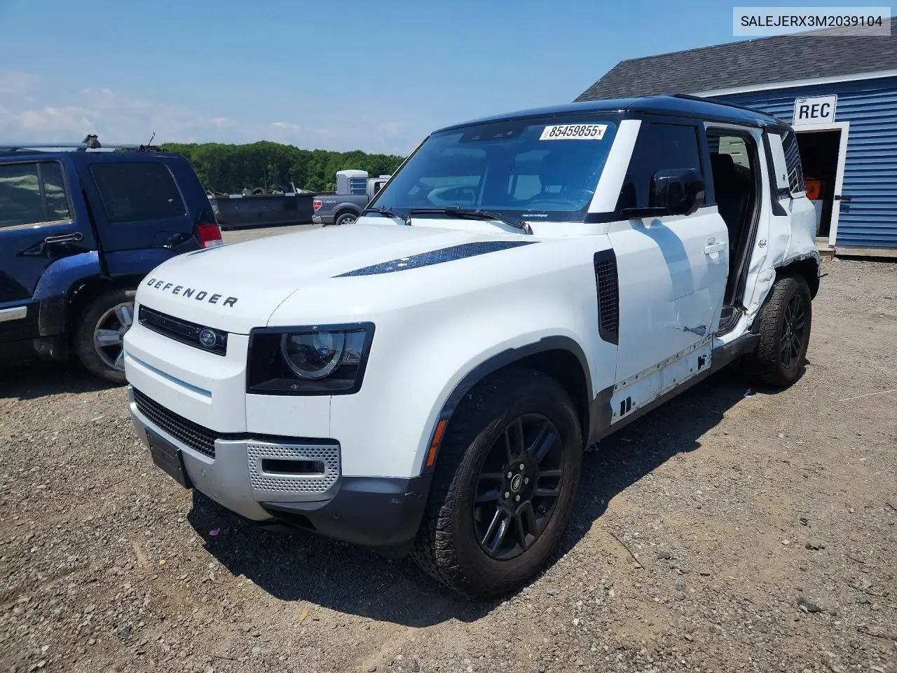 2021 Land Rover Defender 110 S VIN: SALEJERX3M2039104 Lot: 85459855