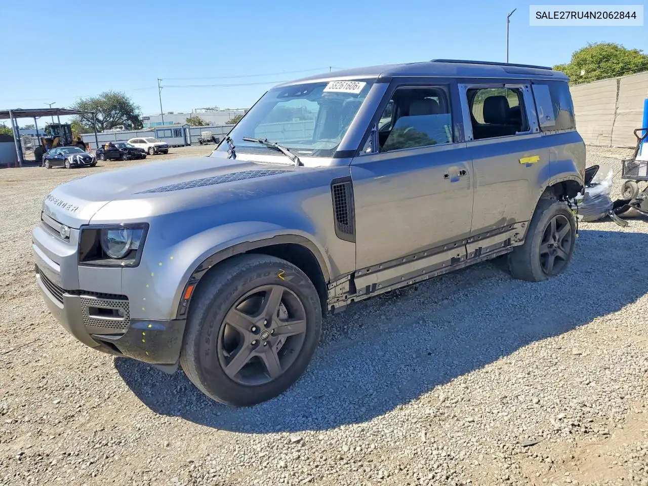 2022 Land Rover Defender 110 X-Dynamic Se VIN: SALE27RU4N2062844 Lot: 58261606