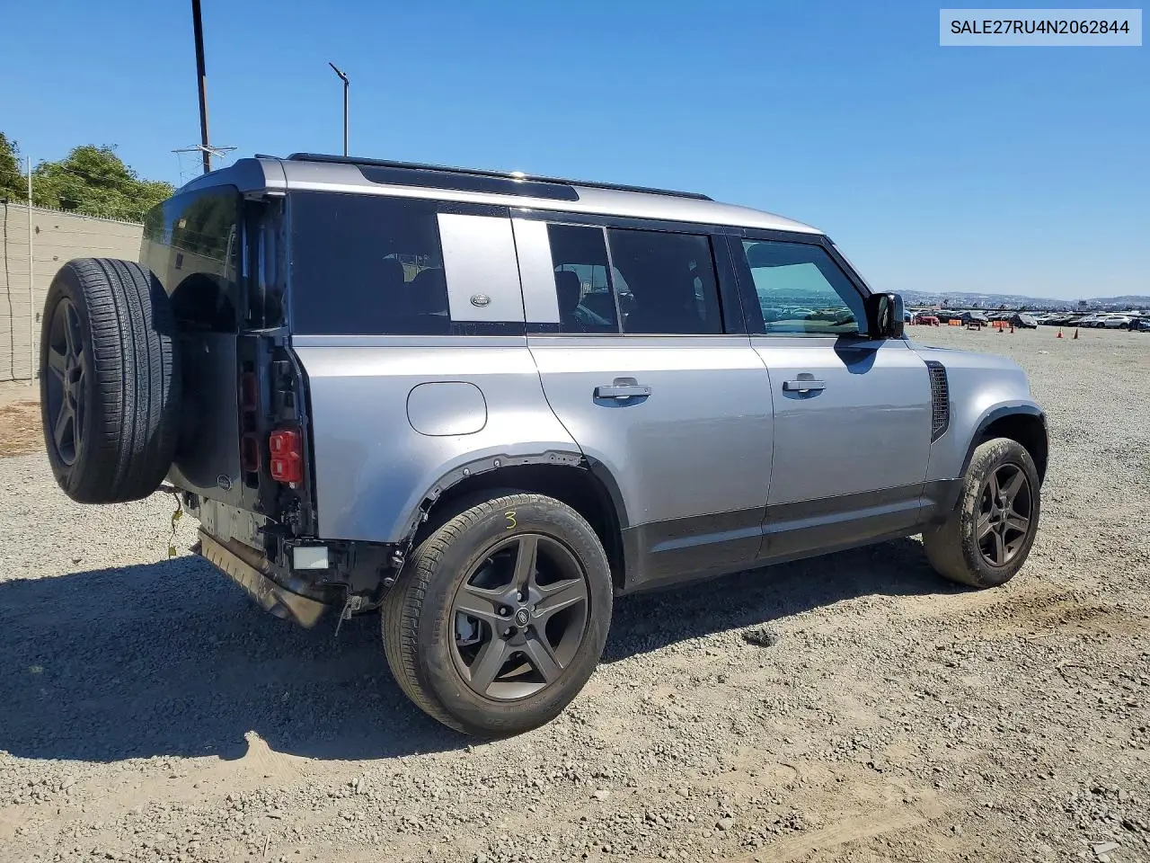 2022 Land Rover Defender 110 X-Dynamic Se VIN: SALE27RU4N2062844 Lot: 58261606