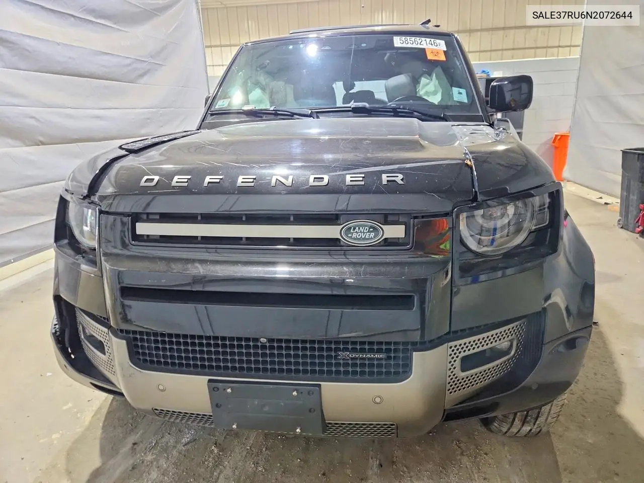 2022 Land Rover Defender 110 X-Dynamic Hse VIN: SALE37RU6N2072644 Lot: 58562146