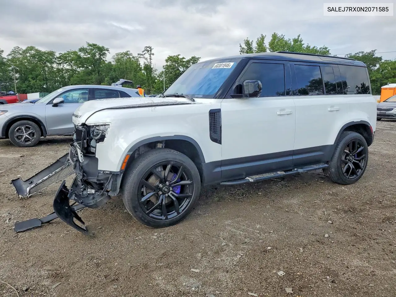2022 Land Rover Defender 110 S VIN: SALEJ7RX0N2071585 Lot: 60301846