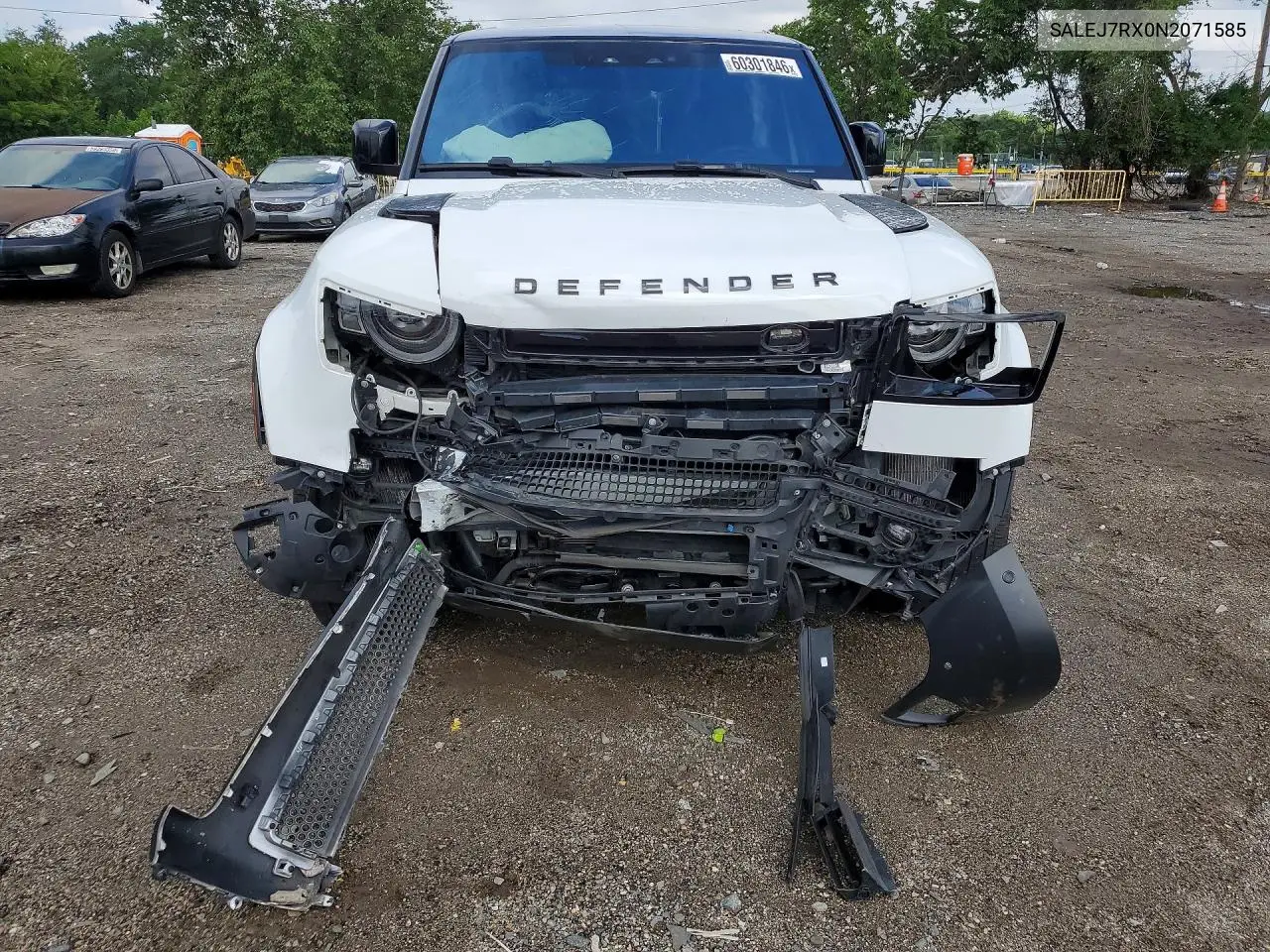 2022 Land Rover Defender 110 S VIN: SALEJ7RX0N2071585 Lot: 60301846