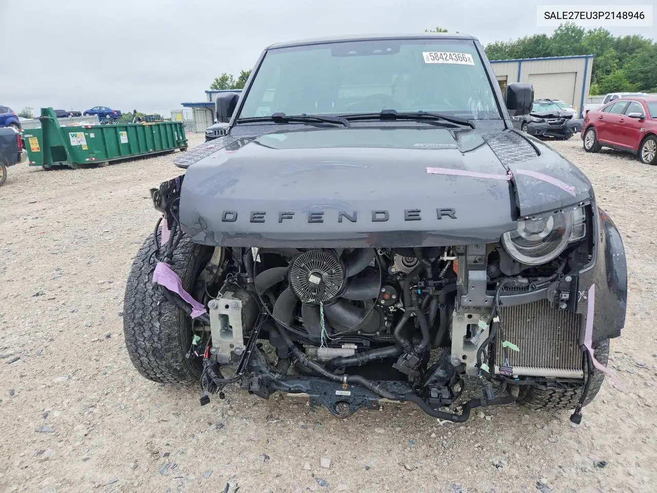 2023 Land Rover Defender 110 X-Dynamic Se VIN: SALE27EU3P2148946 Lot: 58424366
