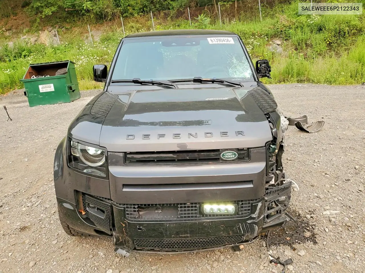 2023 Land Rover Defender 110 VIN: SALEWEEE6P2122343 Lot: 61390456