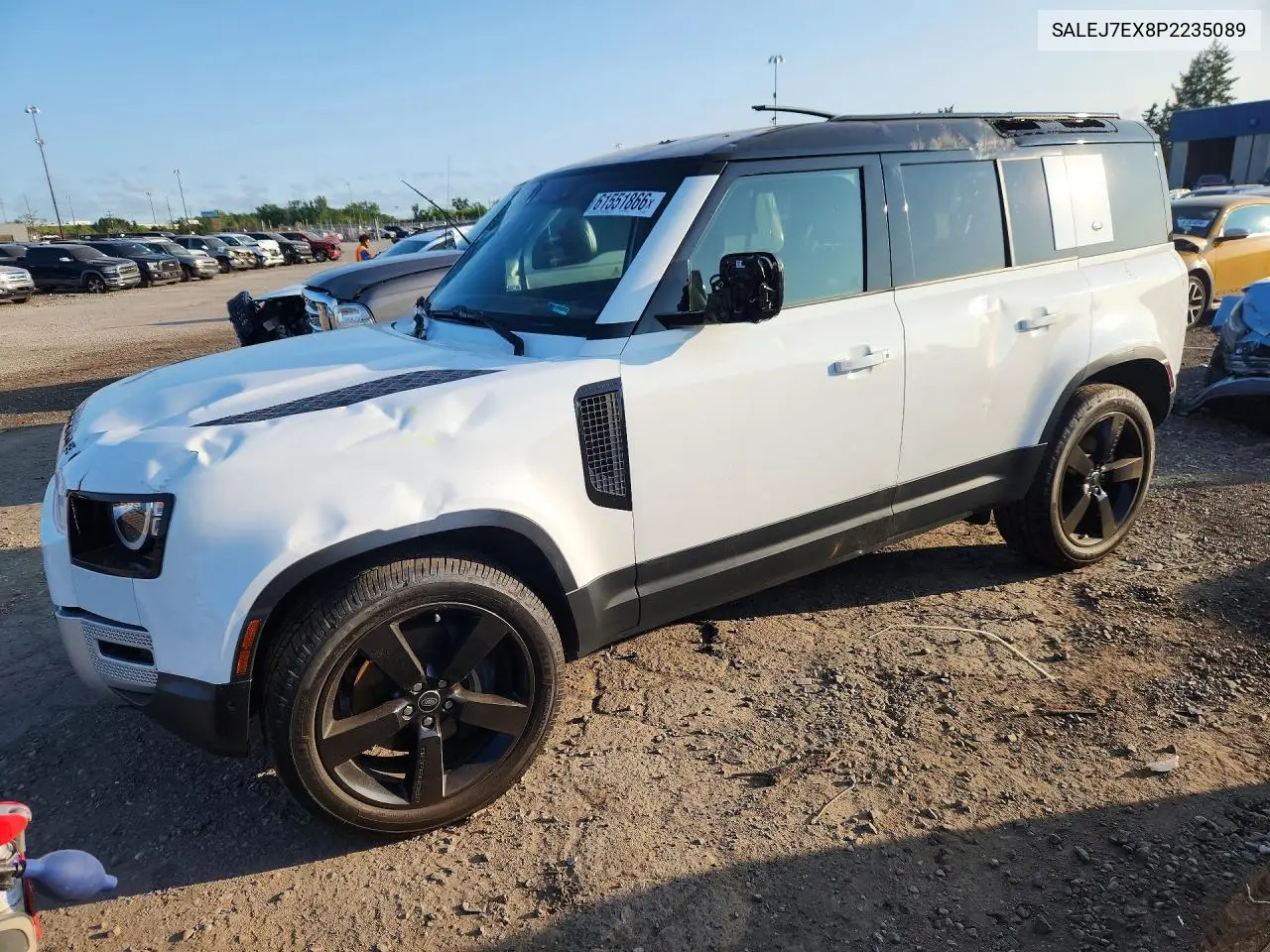 2023 Land Rover Defender 110 S VIN: SALEJ7EX8P2235089 Lot: 61551866