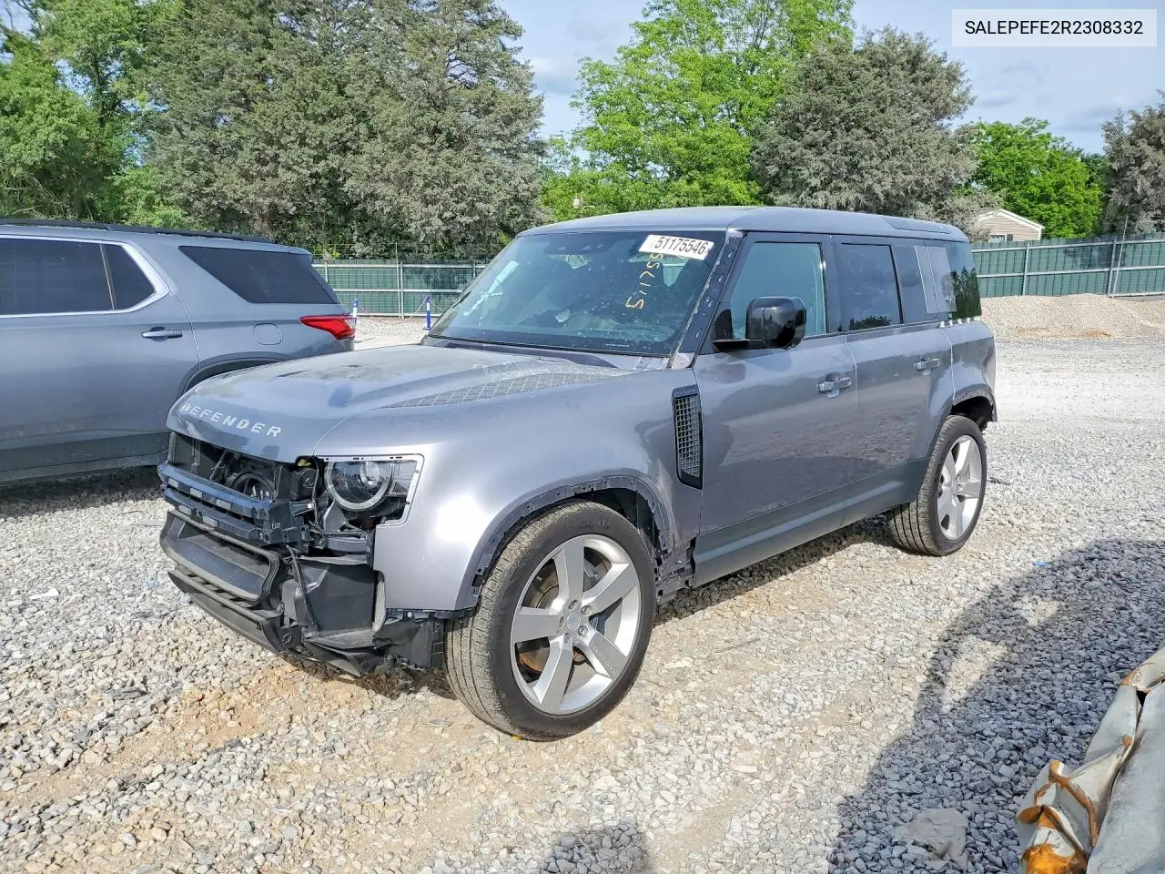 2024 Land Rover Defender 110 Se VIN: SALEPEFE2R2308332 Lot: 51175546