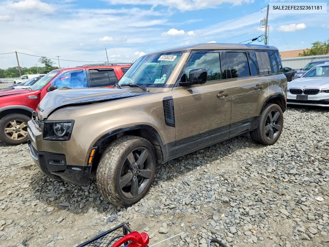 2025 Land Rover Defender 110 X-Dynamic Se VIN: SALE2EFE2S2361181 Lot: 57536226