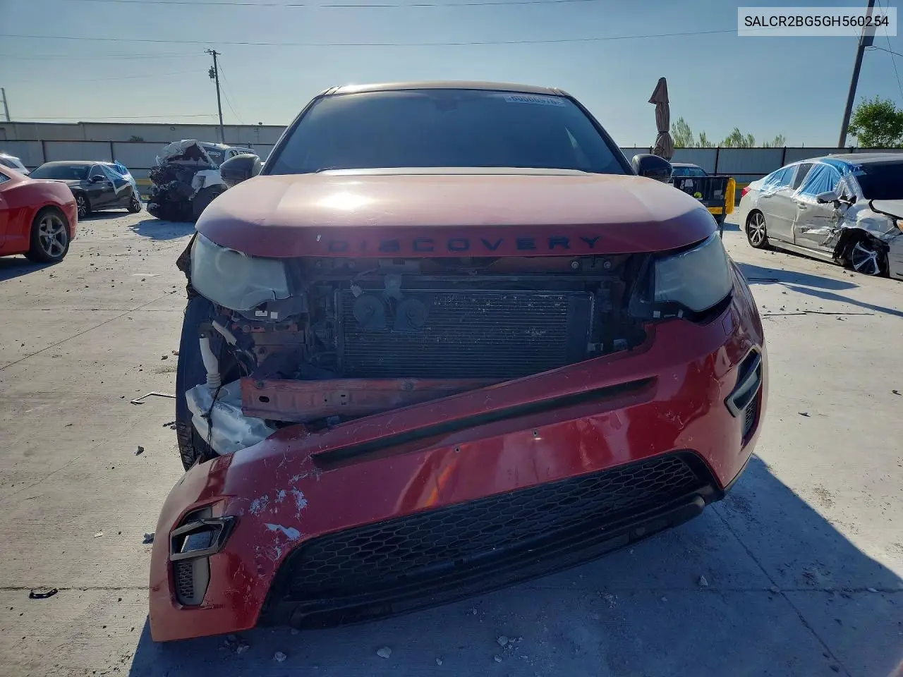 2016 Land Rover Discovery Sport Hse VIN: SALCR2BG5GH560254 Lot: 60566976