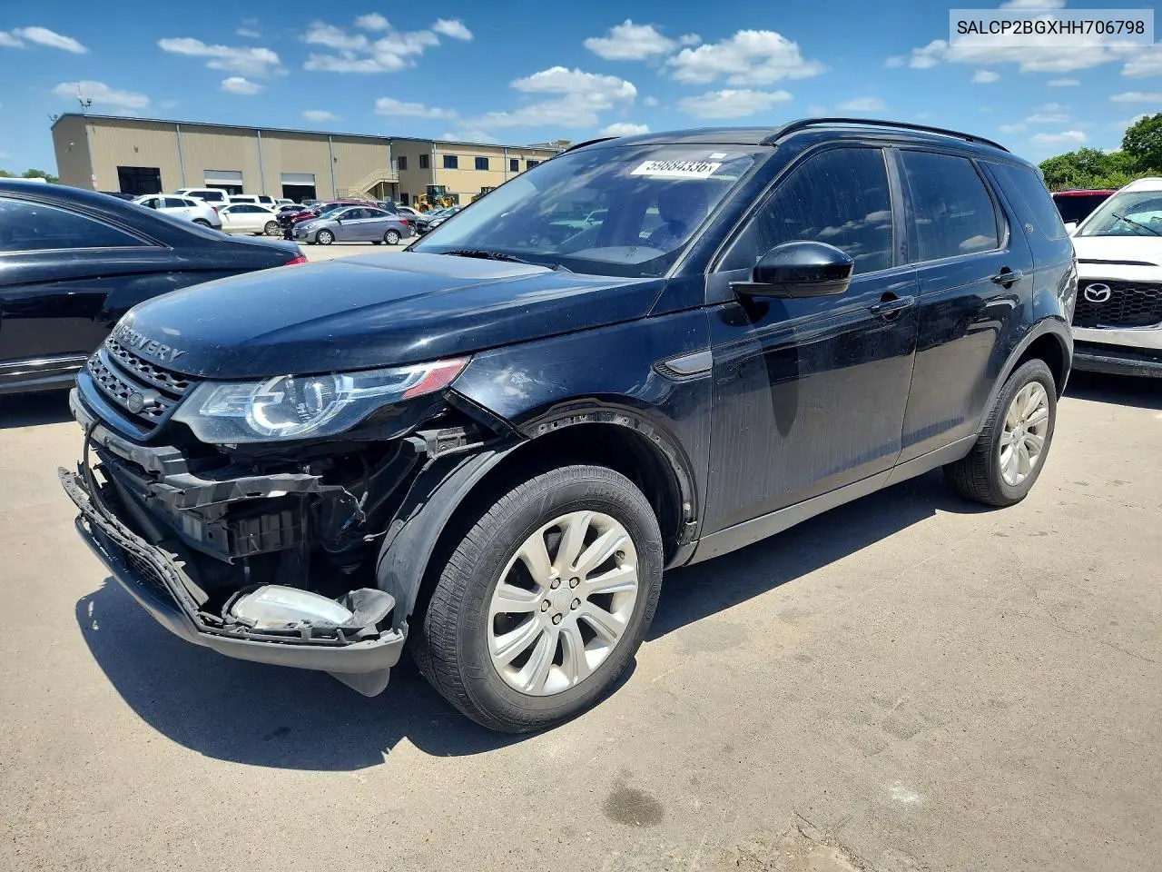 2017 Land Rover Discovery Sport Se VIN: SALCP2BGXHH706798 Lot: 59884336