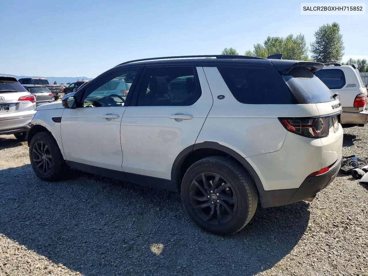 2017 Land Rover Discovery Sport Hse VIN: SALCR2BGXHH715852 Lot: 61055146