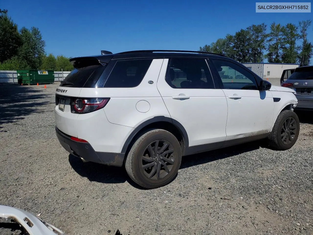 2017 Land Rover Discovery Sport Hse VIN: SALCR2BGXHH715852 Lot: 61055146