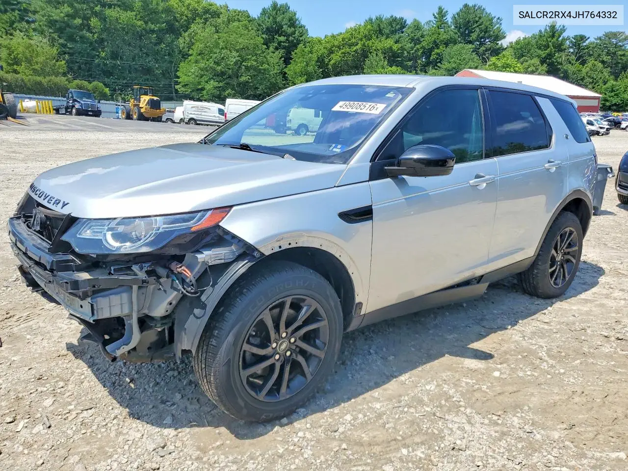 2018 Land Rover Discovery Sport Hse VIN: SALCR2RX4JH764332 Lot: 49908516