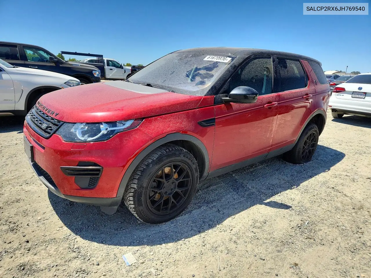 2018 Land Rover Discovery Sport Se VIN: SALCP2RX6JH769540 Lot: 61670936