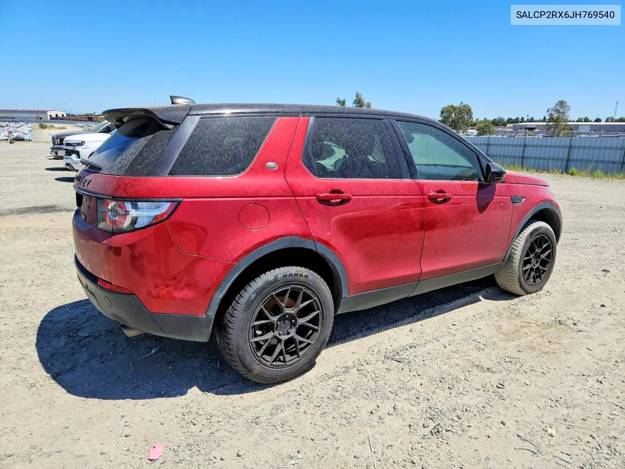 2018 Land Rover Discovery Sport Se VIN: SALCP2RX6JH769540 Lot: 61670936