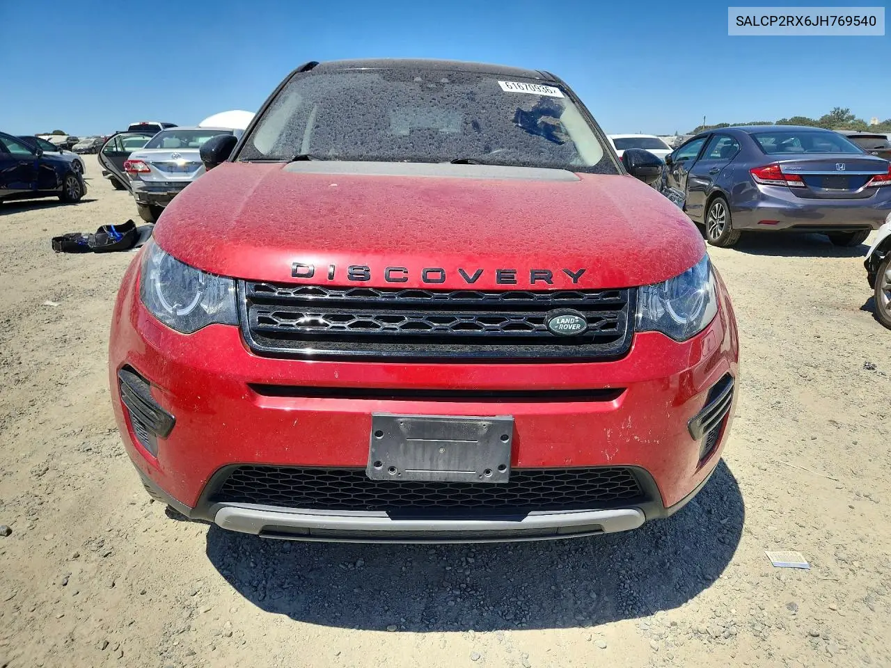 2018 Land Rover Discovery Sport Se VIN: SALCP2RX6JH769540 Lot: 61670936