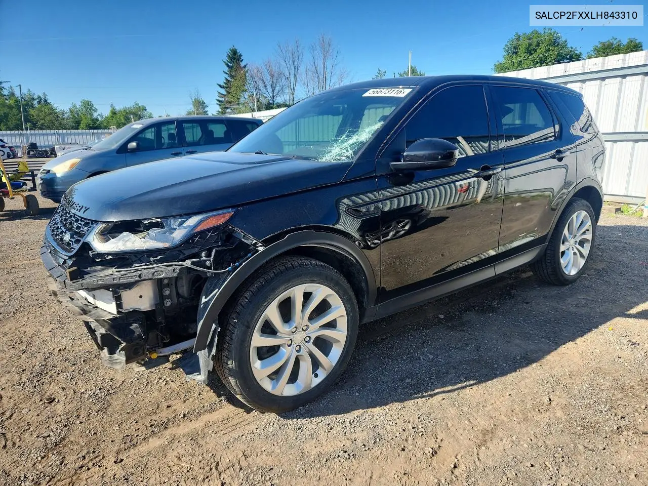 2020 Land Rover Discovery Sport Se VIN: SALCP2FXXLH843310 Lot: 56673116