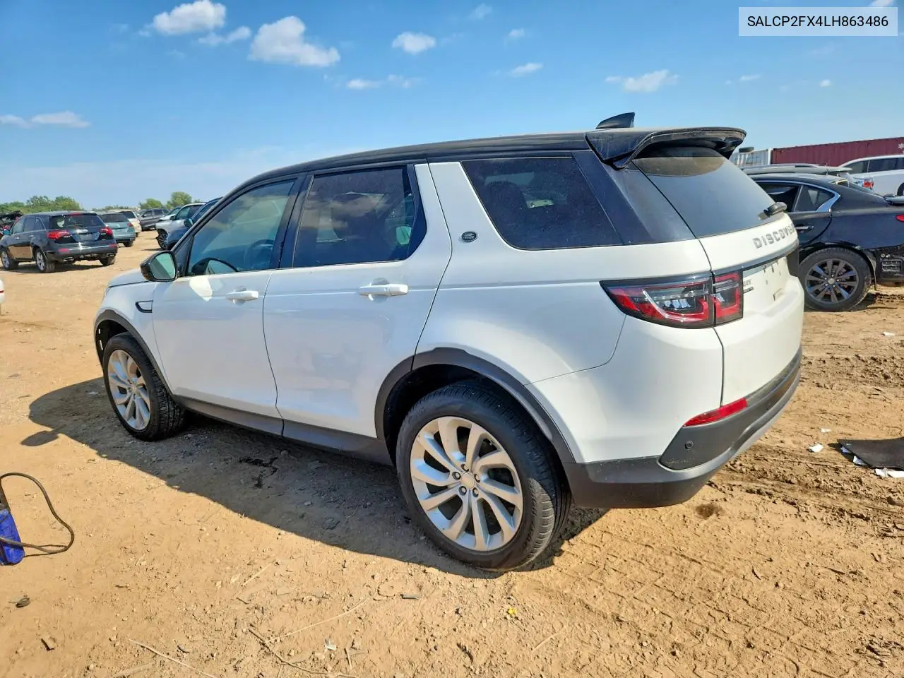 2020 Land Rover Discovery Sport Se VIN: SALCP2FX4LH863486 Lot: 60278016