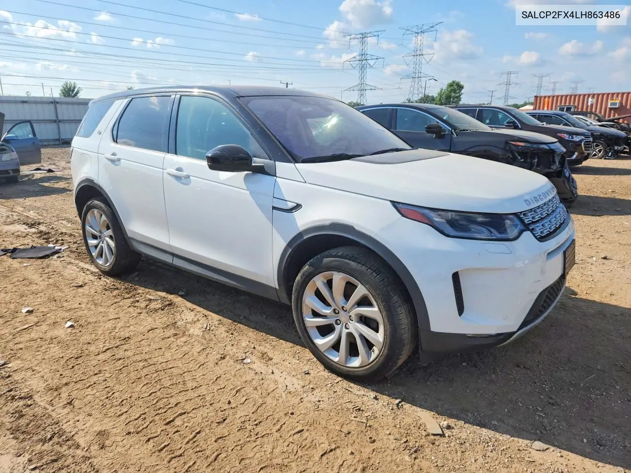 2020 Land Rover Discovery Sport Se VIN: SALCP2FX4LH863486 Lot: 60278016