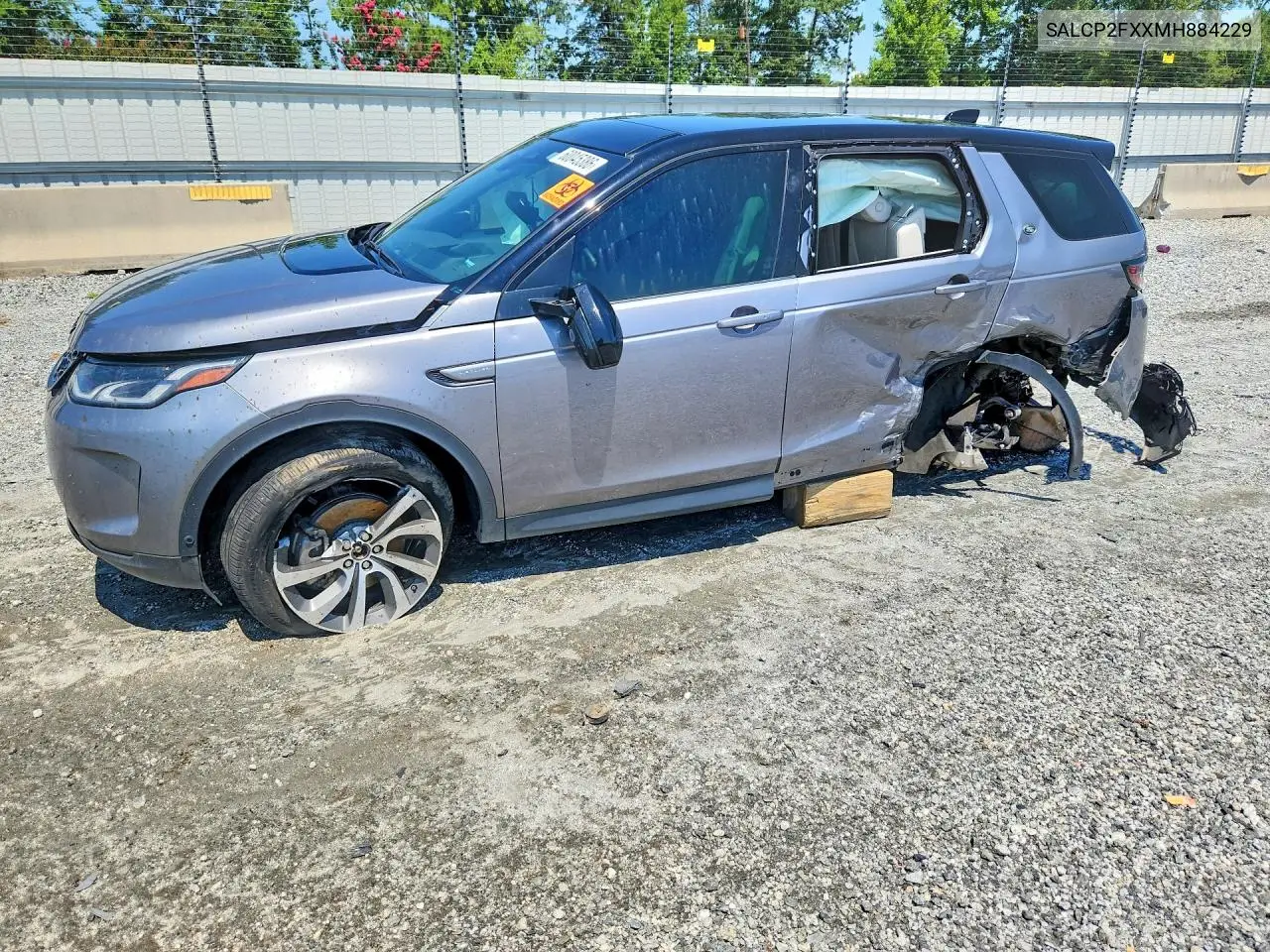 2021 Land Rover Discovery Sport Se VIN: SALCP2FXXMH884229 Lot: 60045386