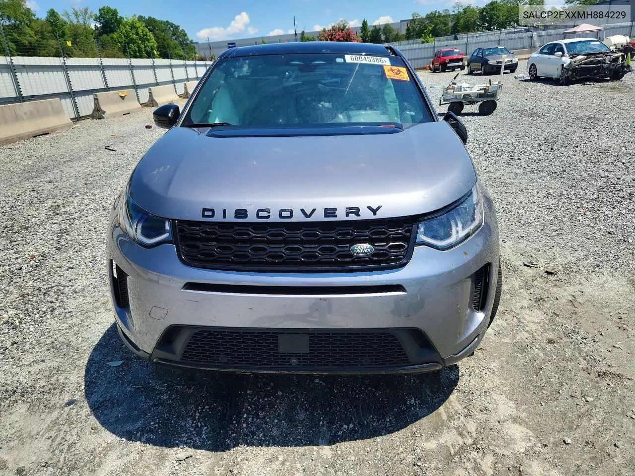 2021 Land Rover Discovery Sport Se VIN: SALCP2FXXMH884229 Lot: 60045386